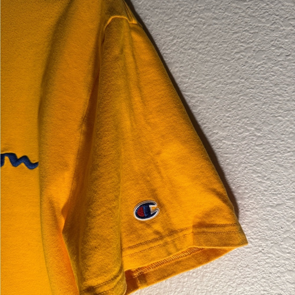Champion Men's Yellow T-Shirt Size Large - Picture 2 of 5